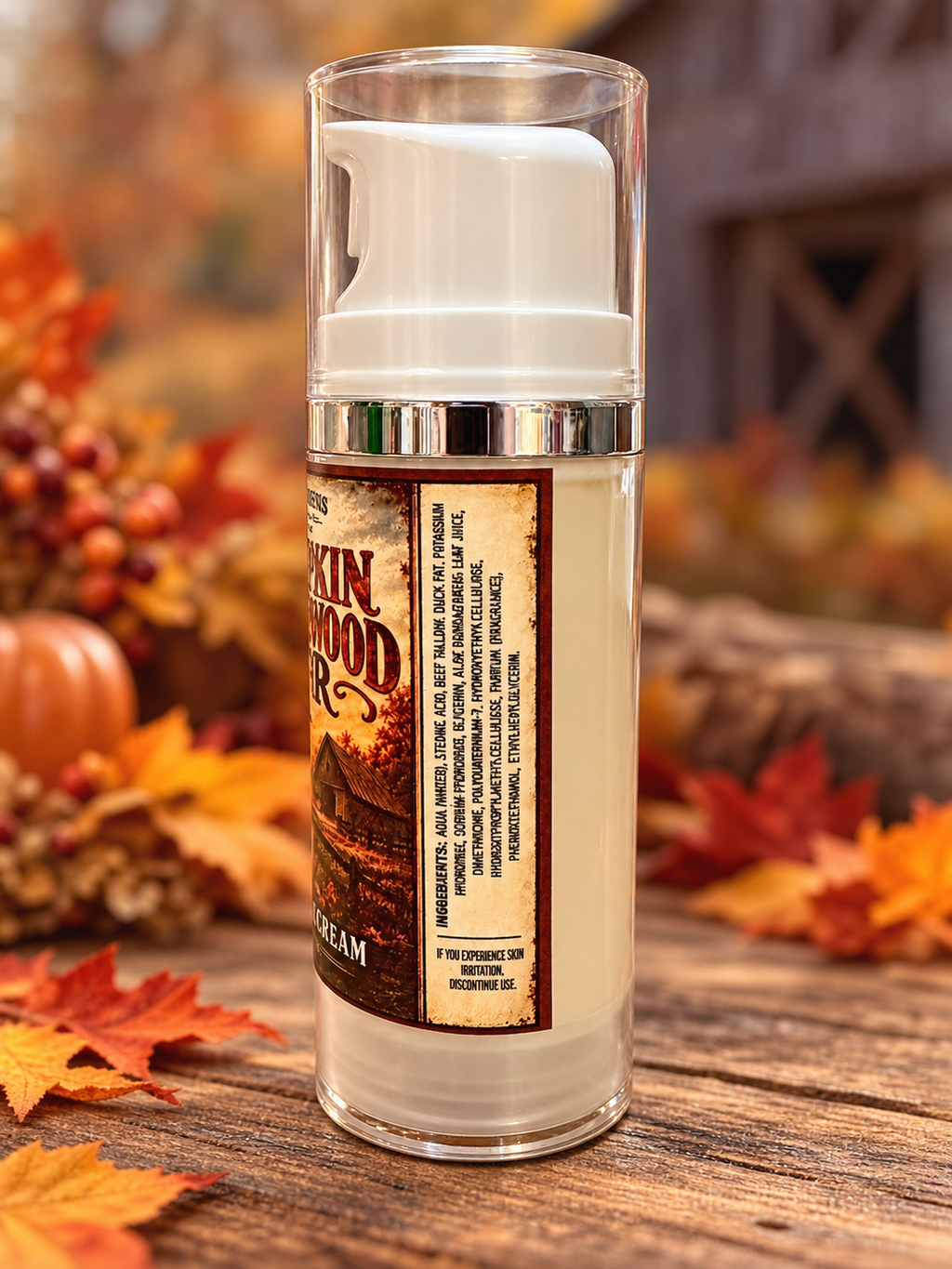 Pumpkin Sandalwood Noir Pump Shave Soap 3.4oz.