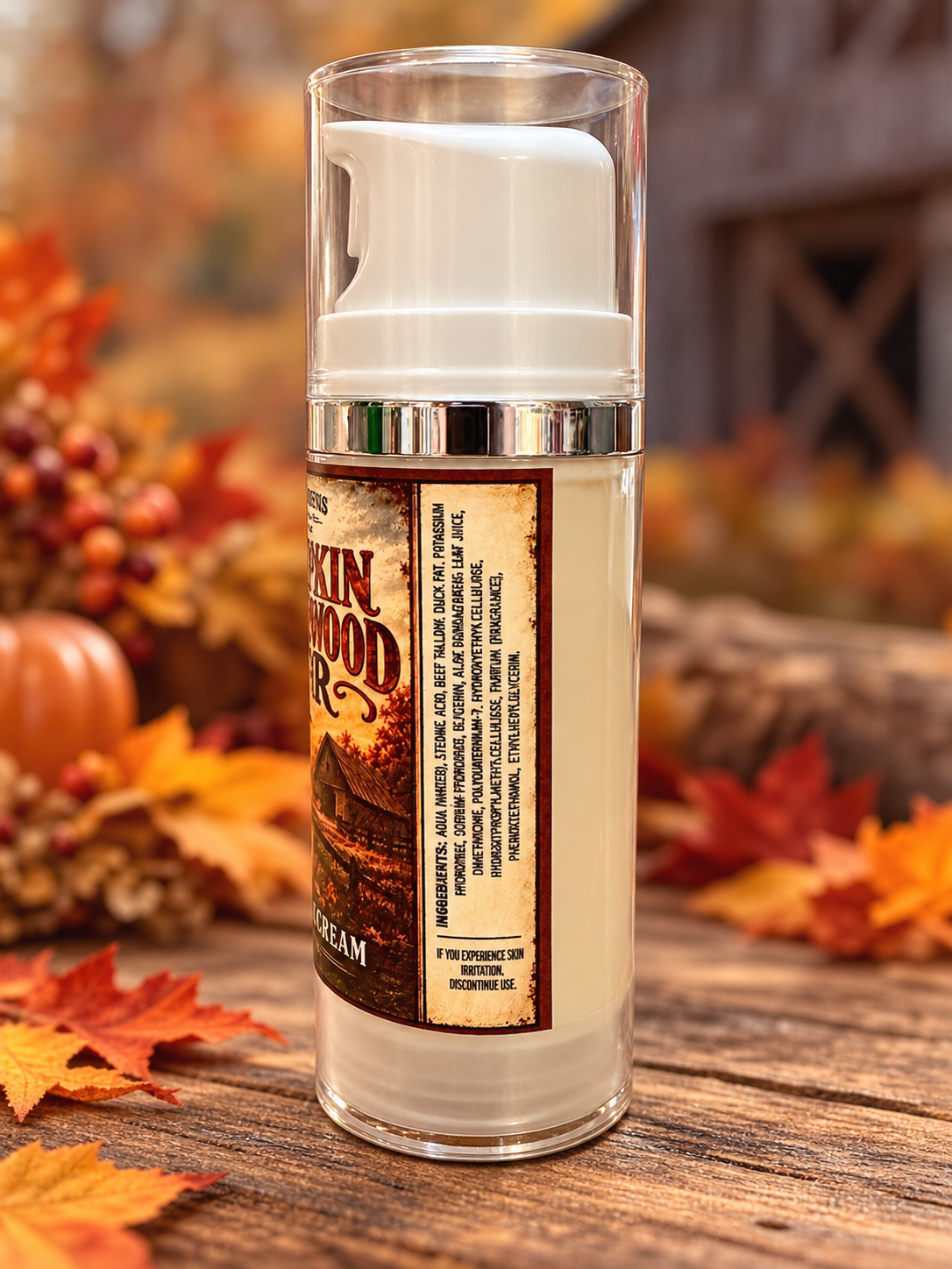 Pumpkin Sandalwood Noir Pump Shave Soap 3.4oz.