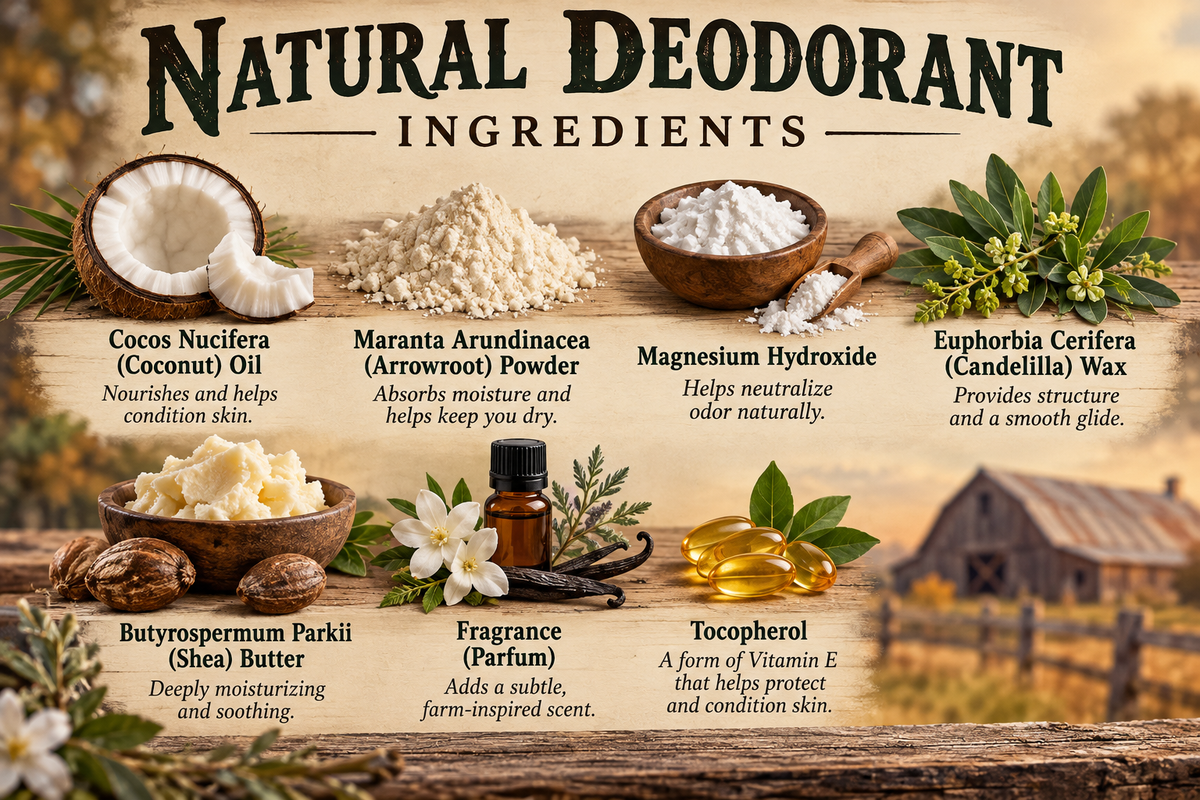 Natural Deoderant 2.5oz- multiple scents