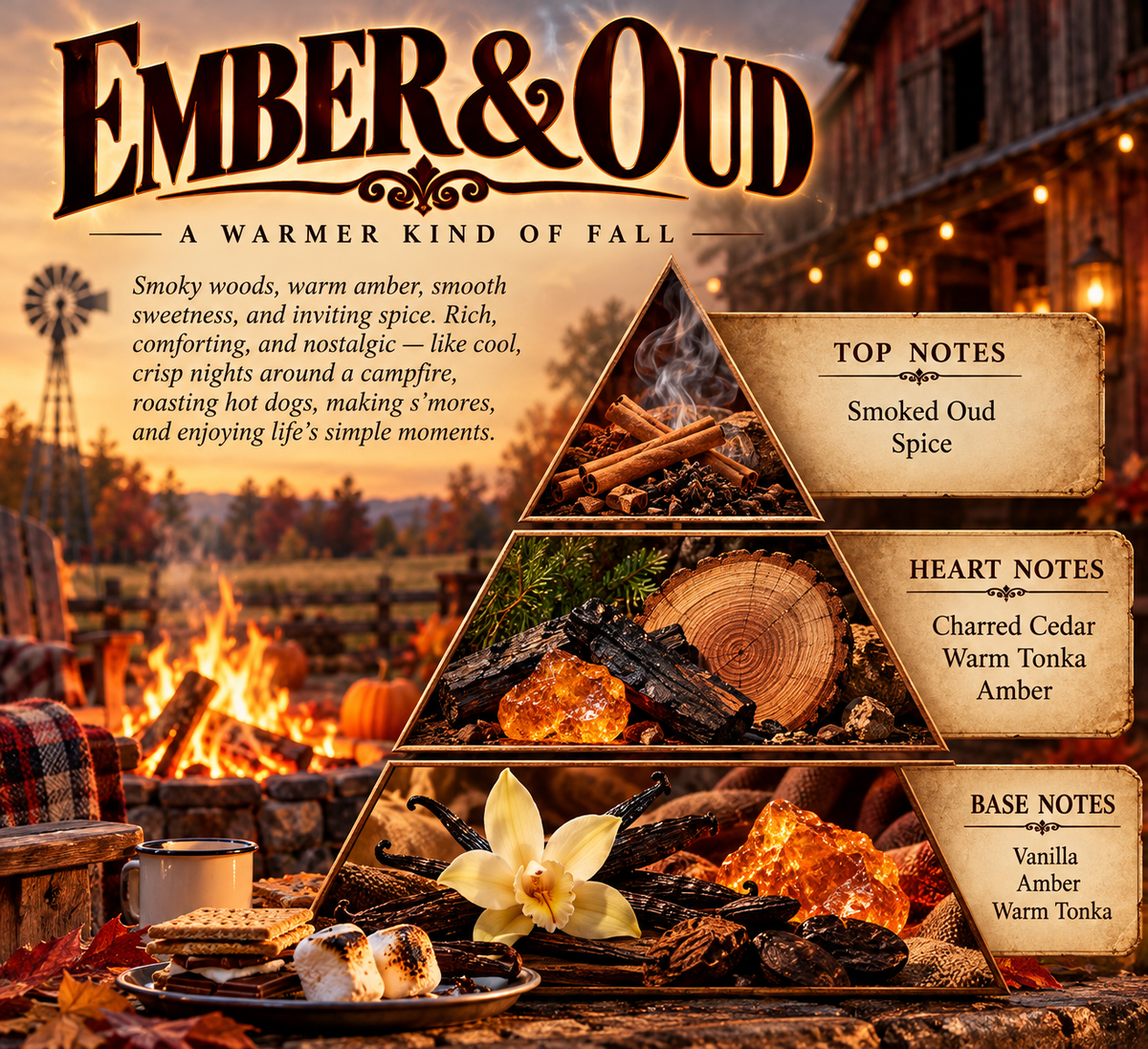 Ember & Oud Pump Shave Soap 3.4 oz