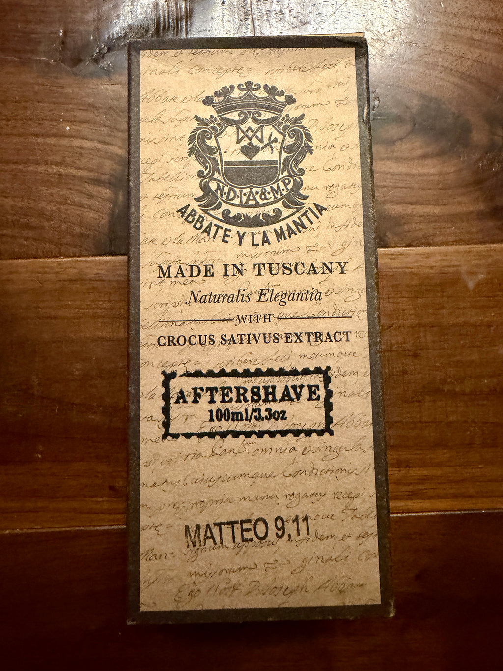 Abbate Y La Mantia- Matteo 9,11 Aftershave splash