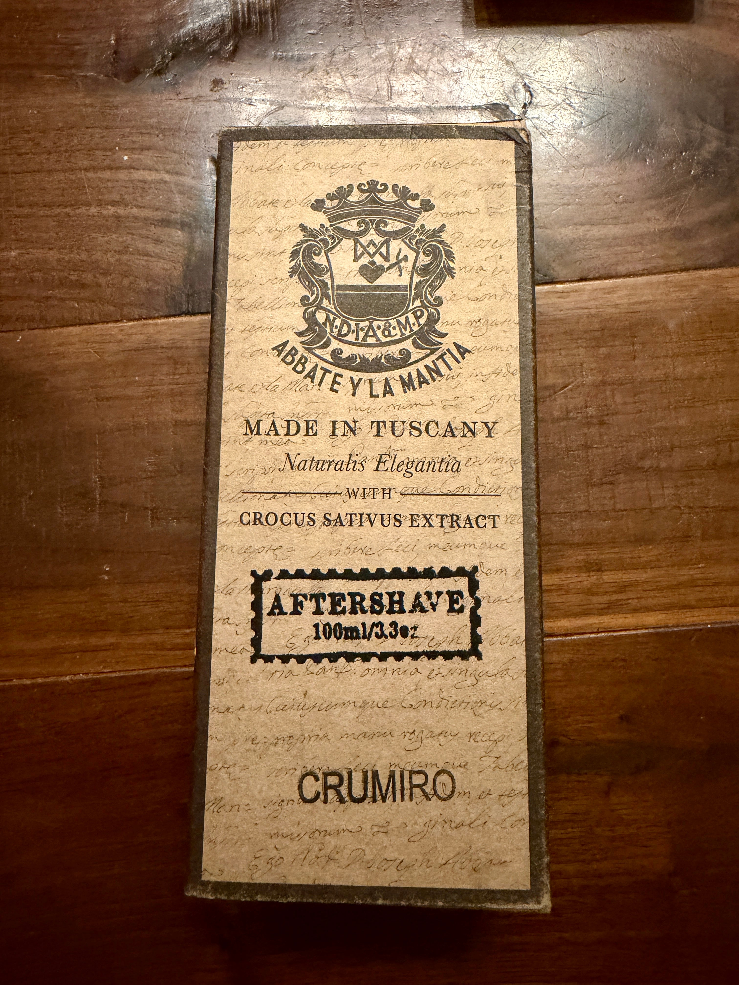 Abbate Y La Mantia- Crumiro Aftershave