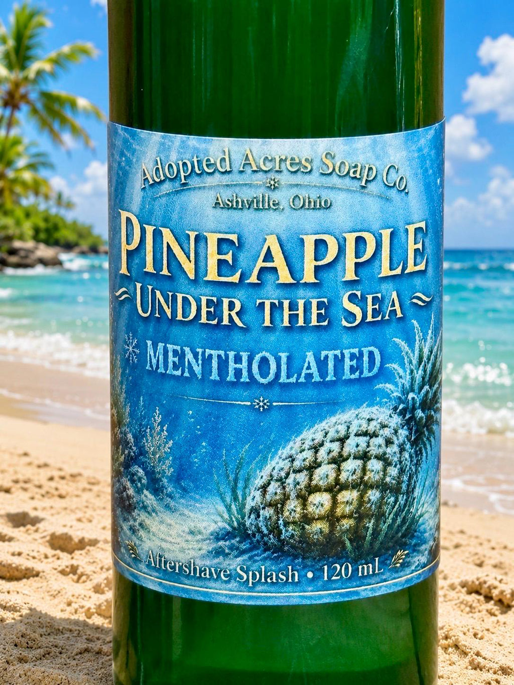 Mentholated Pineapple Under The Sea After Shave Splash 4 oz / 120 ml